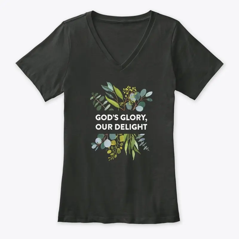 Women's Foliage V-Neck Tee - Dark