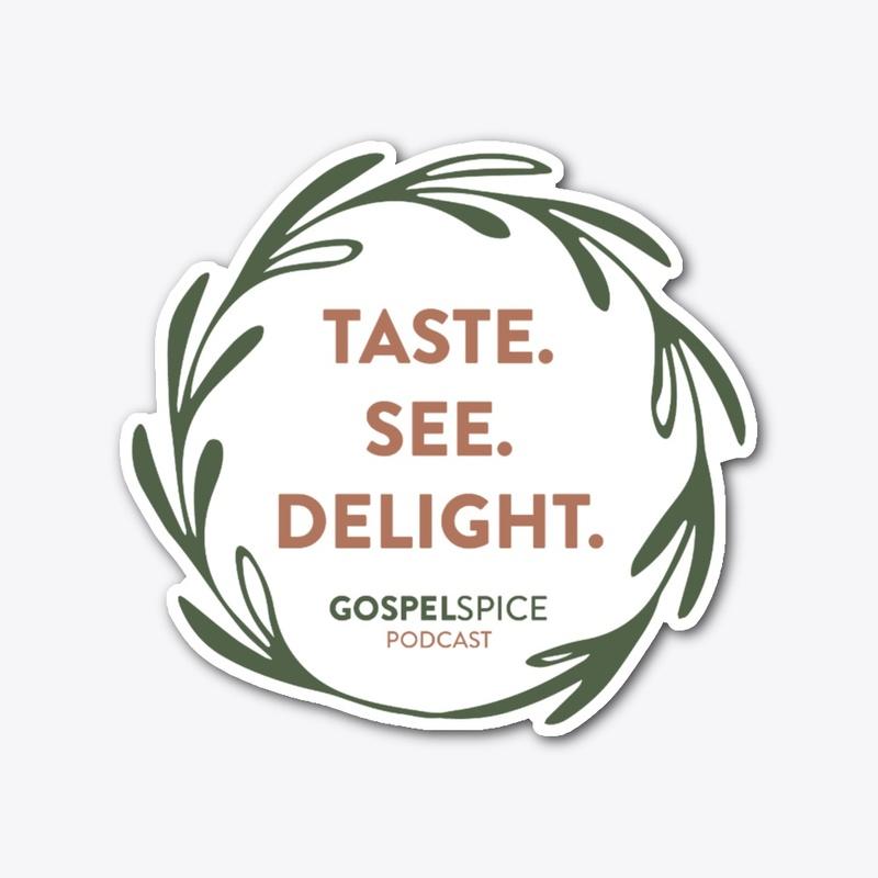 Taste See Delight Sticker